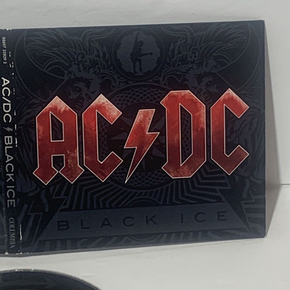 AC/DC Black Ice CD 2008 Rock Cardboard Sleeve AC DC Rock N Roll Train Decibel